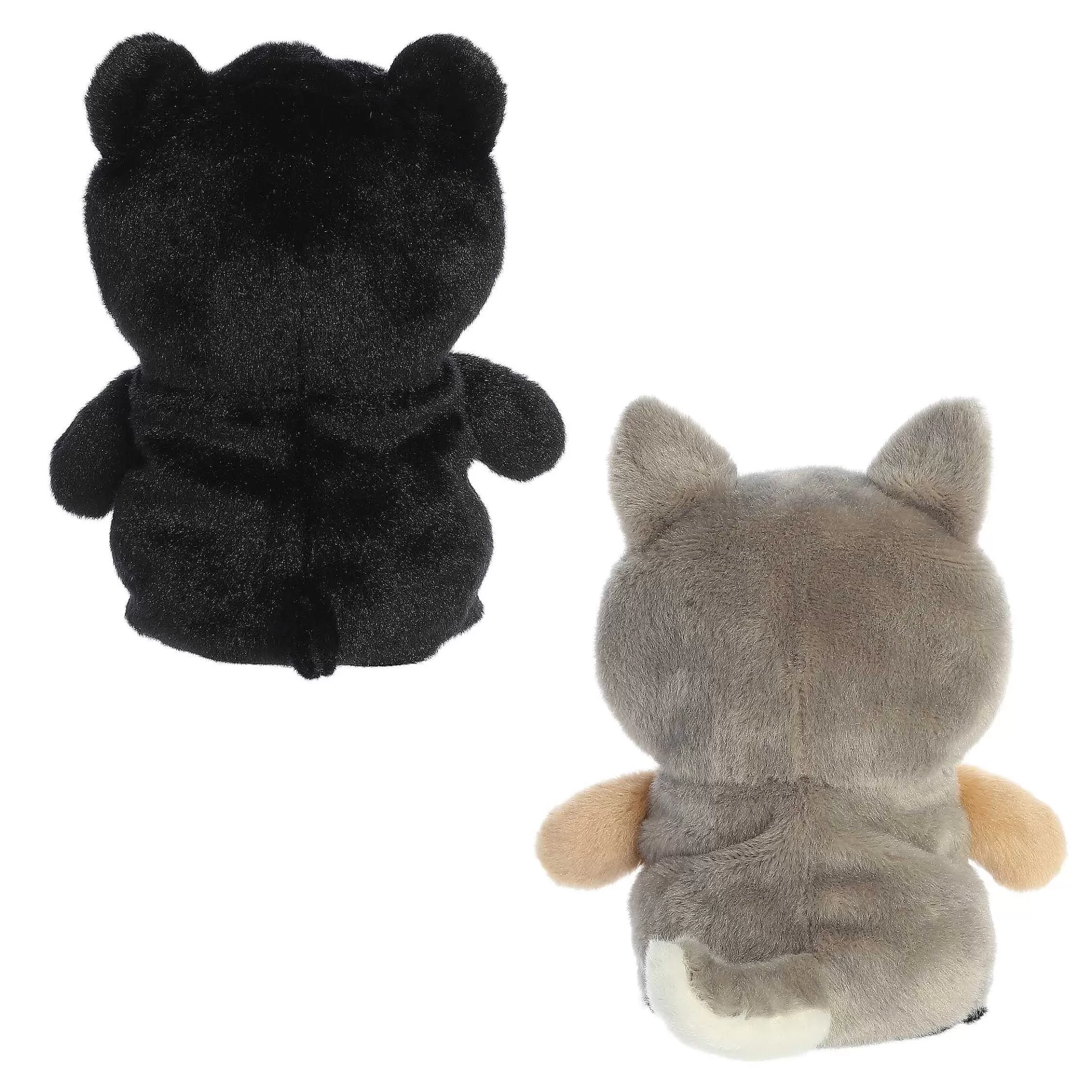 Aurora® - Eco Nation - Reversible Eco Pairs - 6.5" Black Bear And Wolf