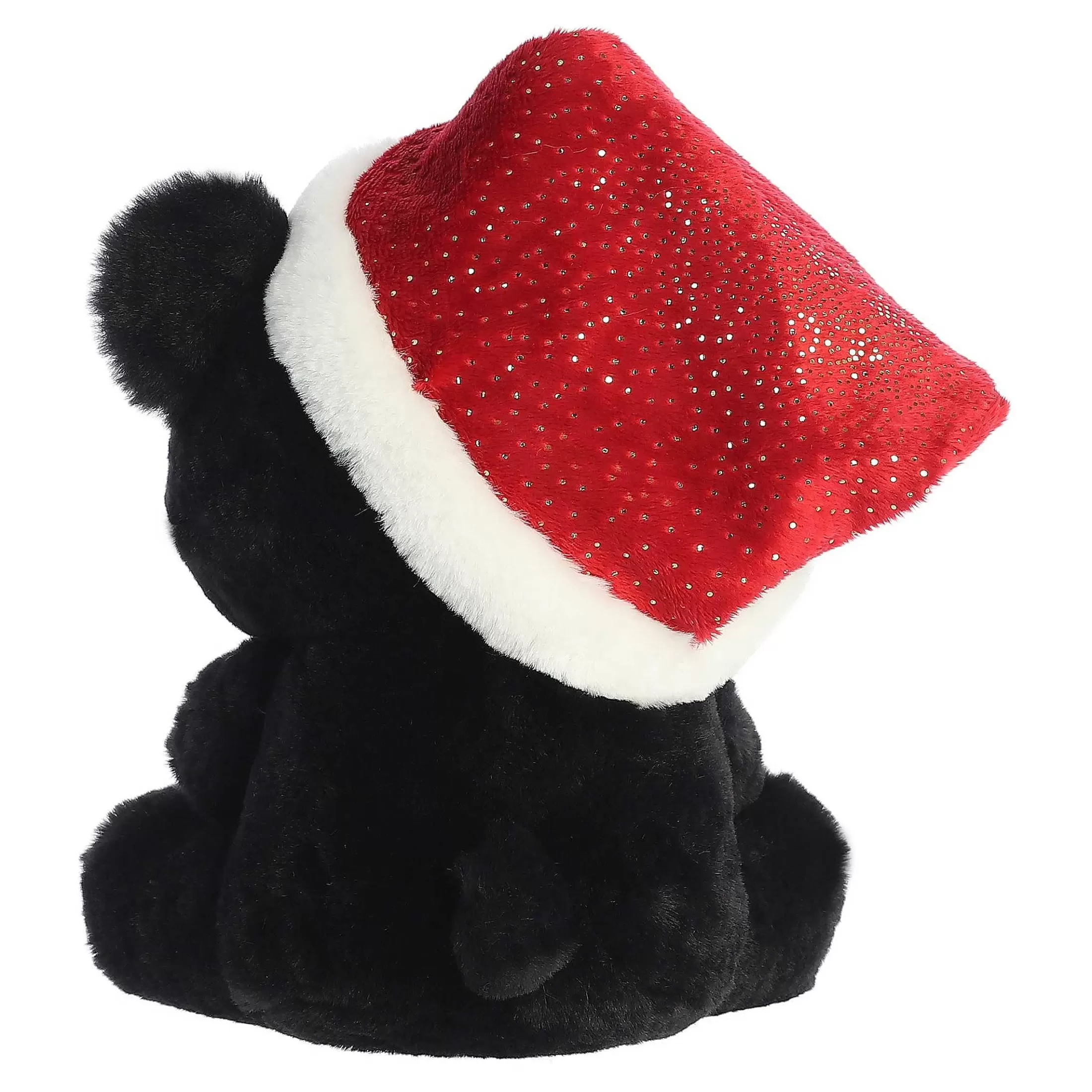 Aurora® - Holiday - Oversized Santa Hats - 11" Button Black Bear