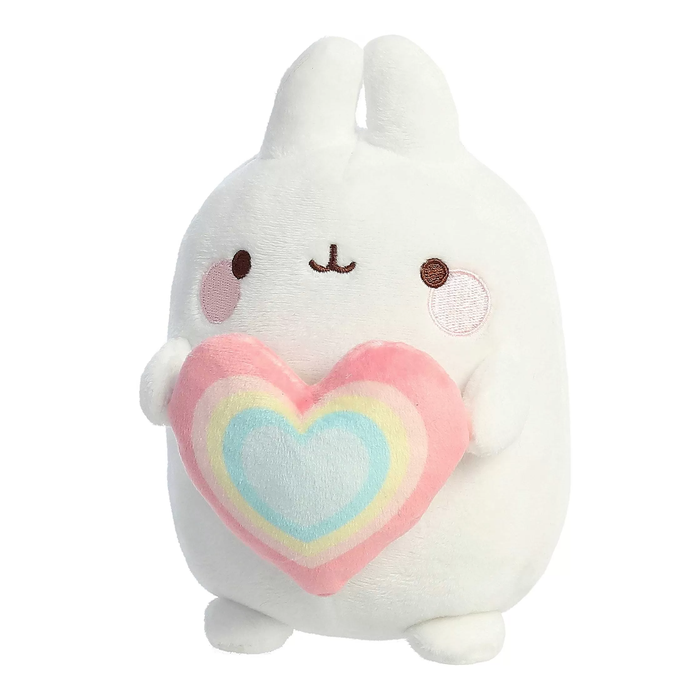 Licensed Aurora® - Molang - 6" Rainbow Heart Molang