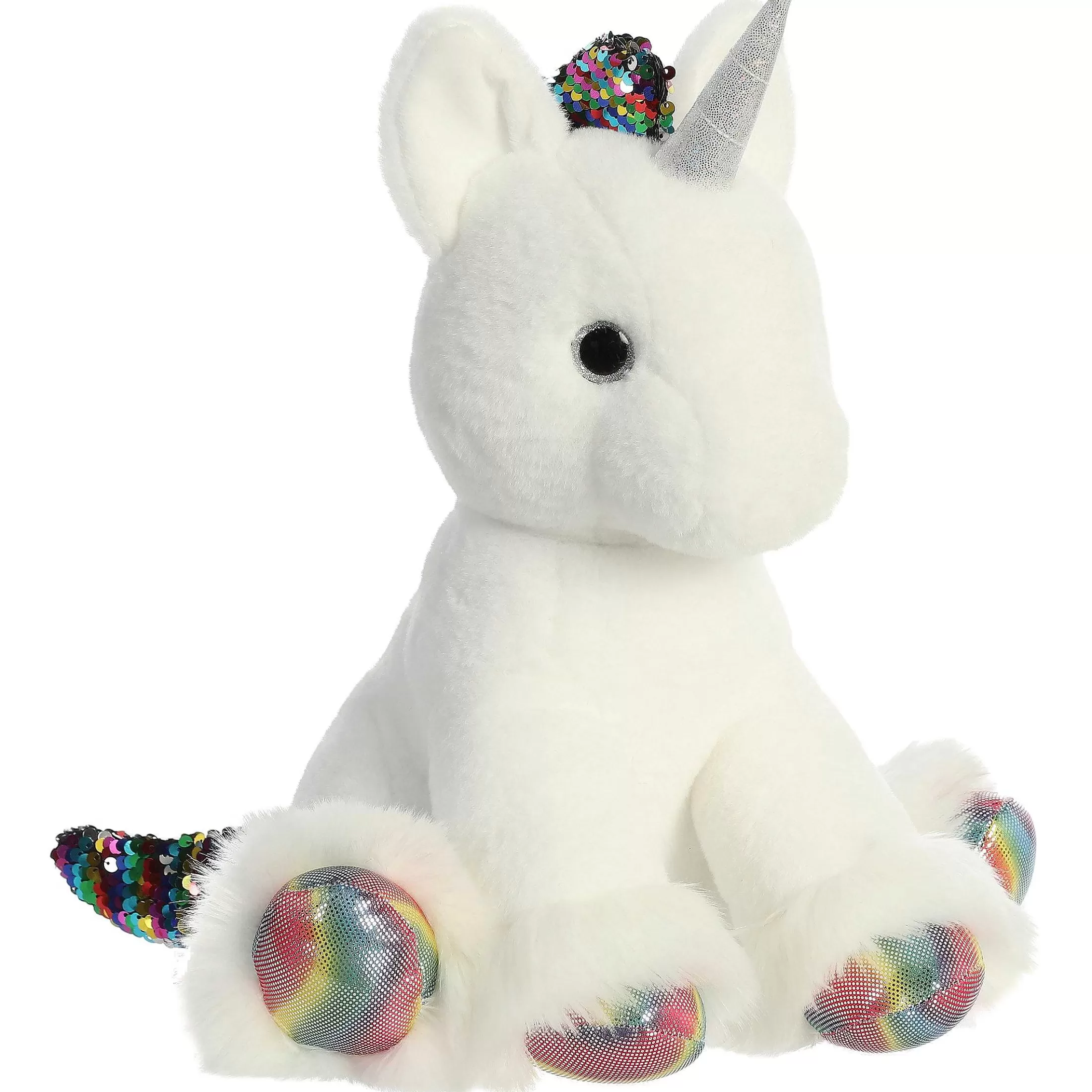 Aurora® - Shimmers - 13" Clouds Unicorn - White