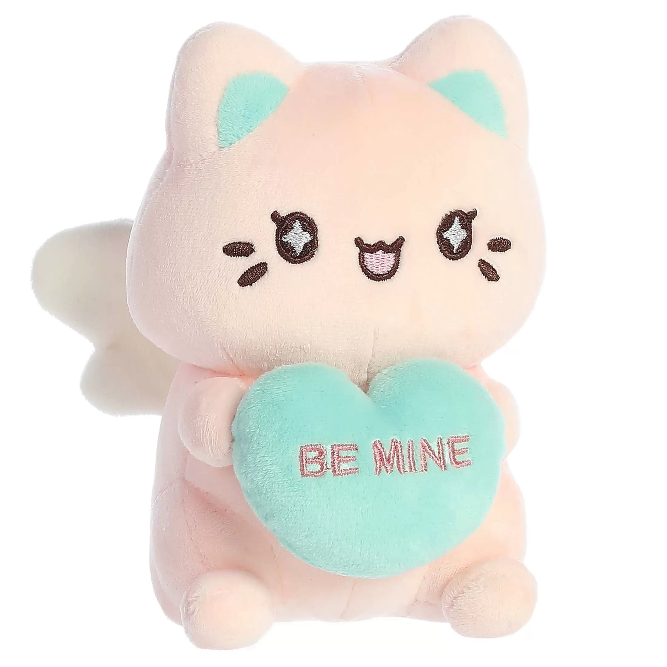 Licensed Aurora® - Tasty Peach® - 7" Candy Heart Sitting Meowchi - Pink
